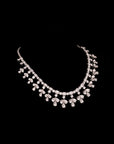 SILVER ZIRCON NECKLACE WITH EARRINGS