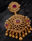 RED STONE GLORY TEMPLE PENDANT