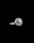 SILVER FULL MOON RING