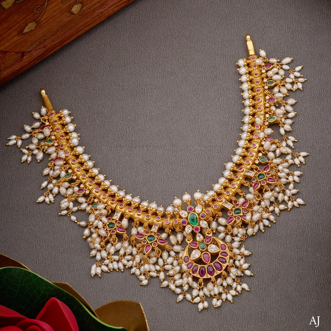RUBY GUTUPUSALU NECKLACE SET