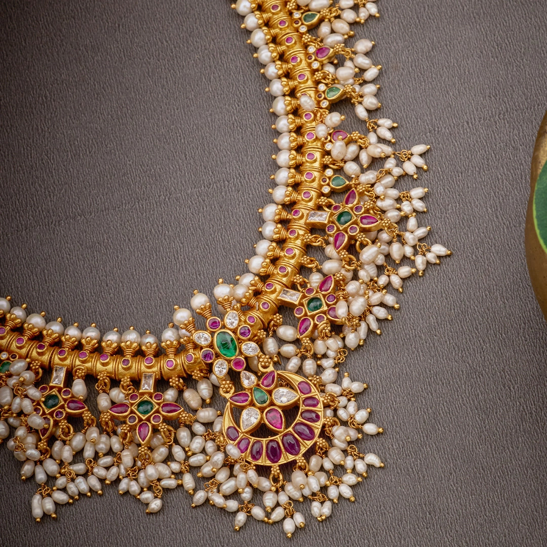 RUBY GUTUPUSALU NECKLACE SET