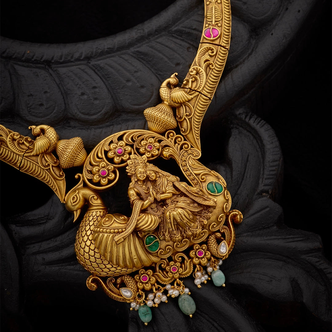 RADHA KRISHNA NACKLACE SET