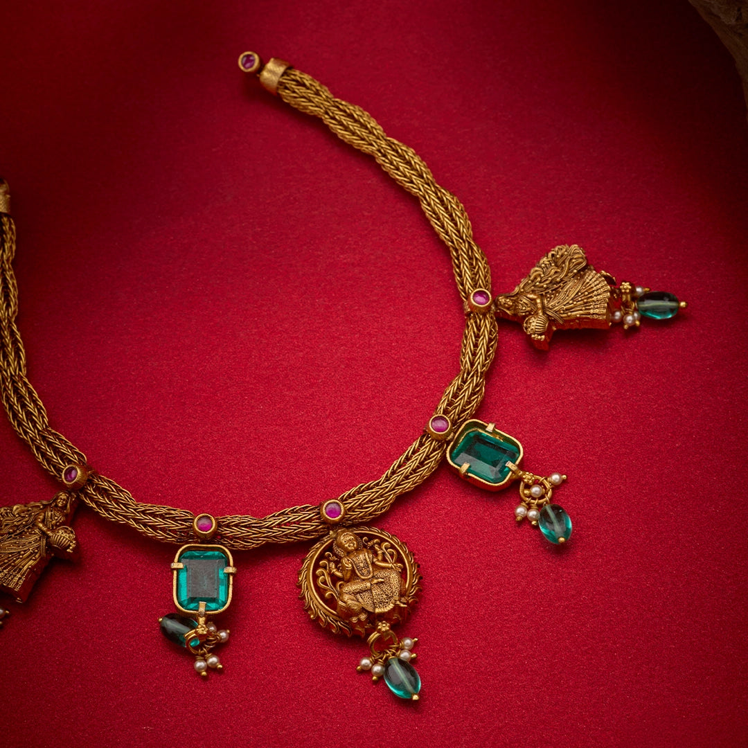DIVYA LAKSHMI TEMPLE NECKLACE