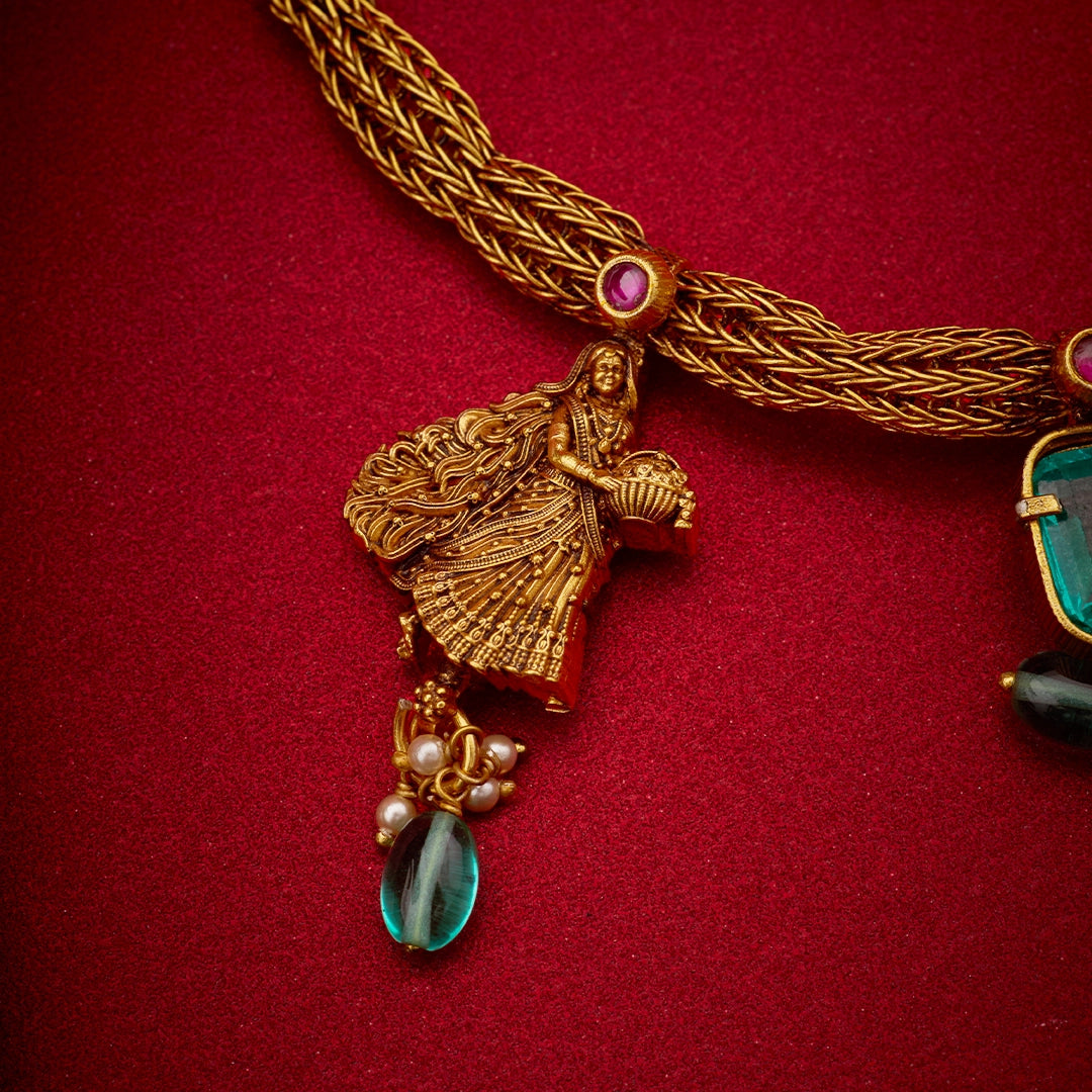 DIVYA LAKSHMI TEMPLE NECKLACE
