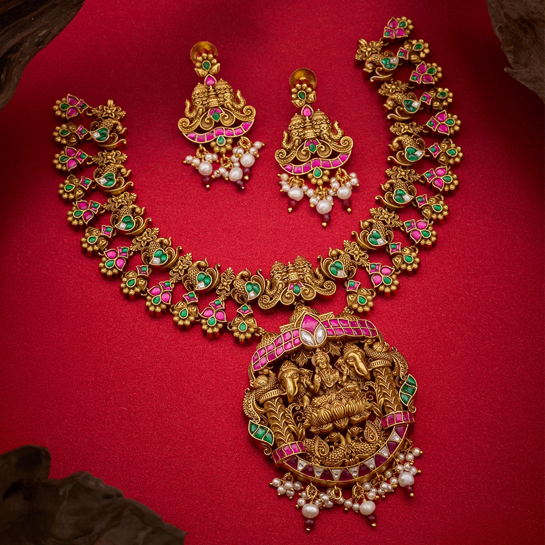 GAJA LAKSHMI NECKLACE SET
