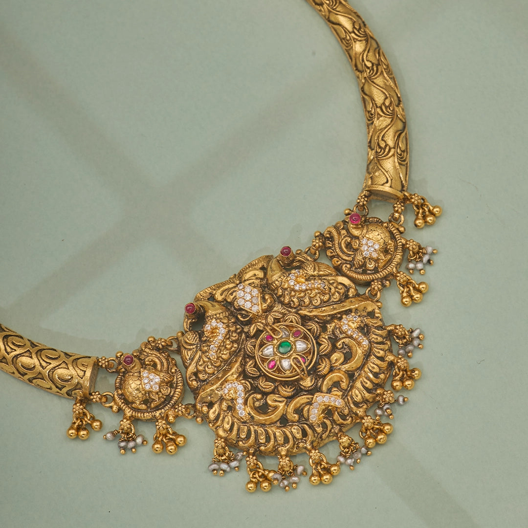 ROYAL PENDANT TEMPLE KANTI NECKLACE