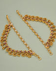 RUBY FLORAL GOLD POLISH MATIL