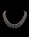 SILVER RHODIUM TOUCH ZIRCON NECKLACE