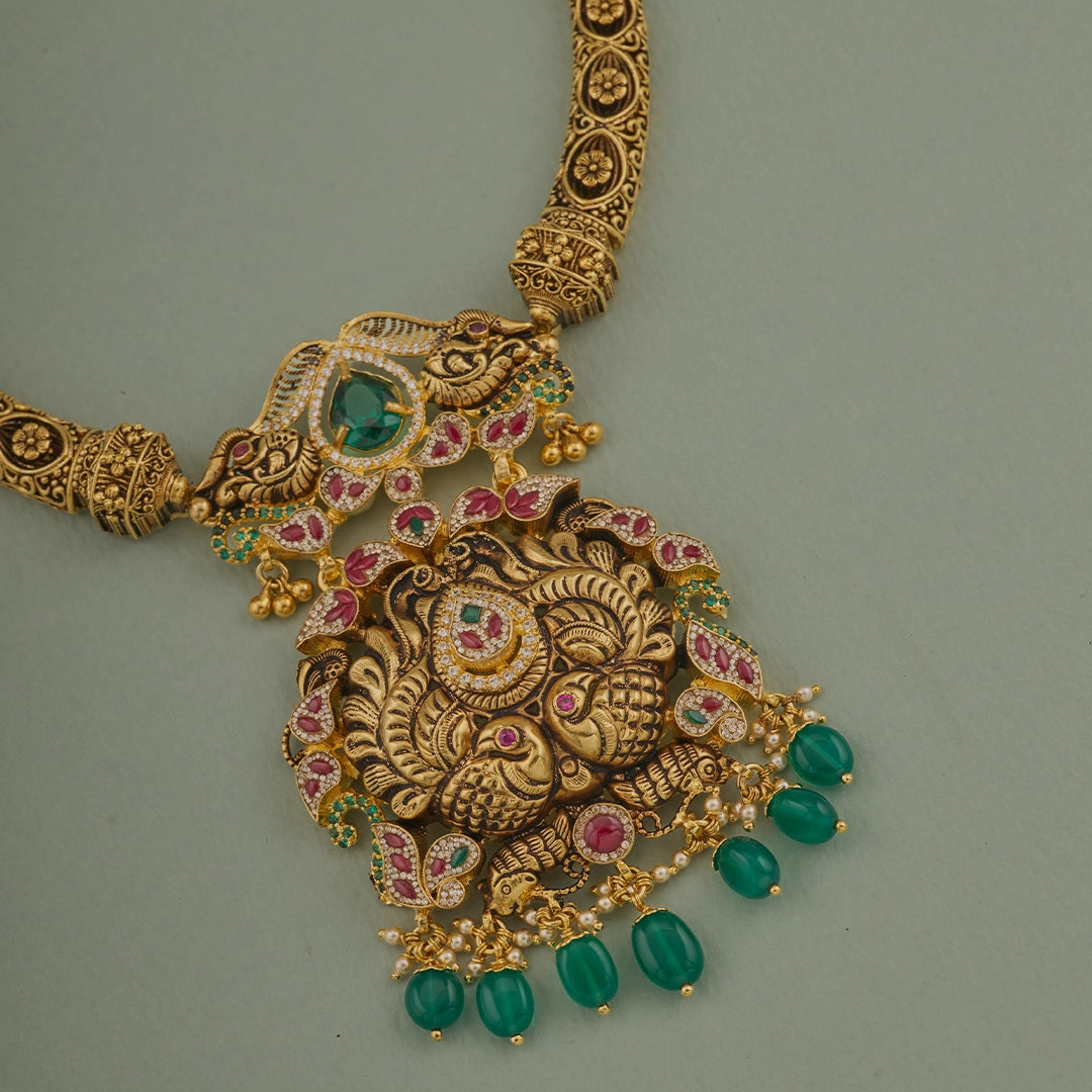 MAYURA ANTIQUE KANTI NECKLACE