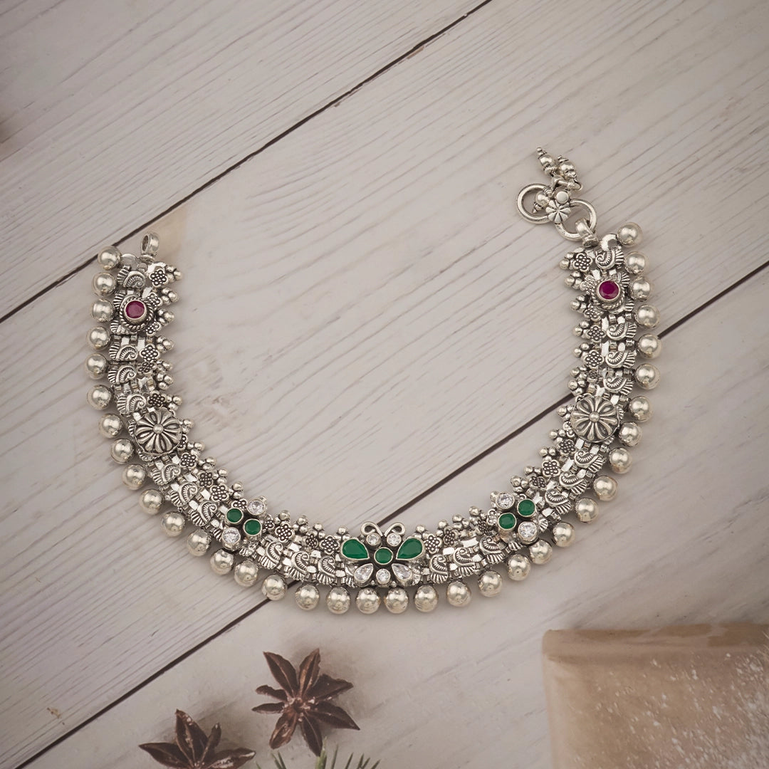 EMERALD BLOOM HERITAGE ANKLET