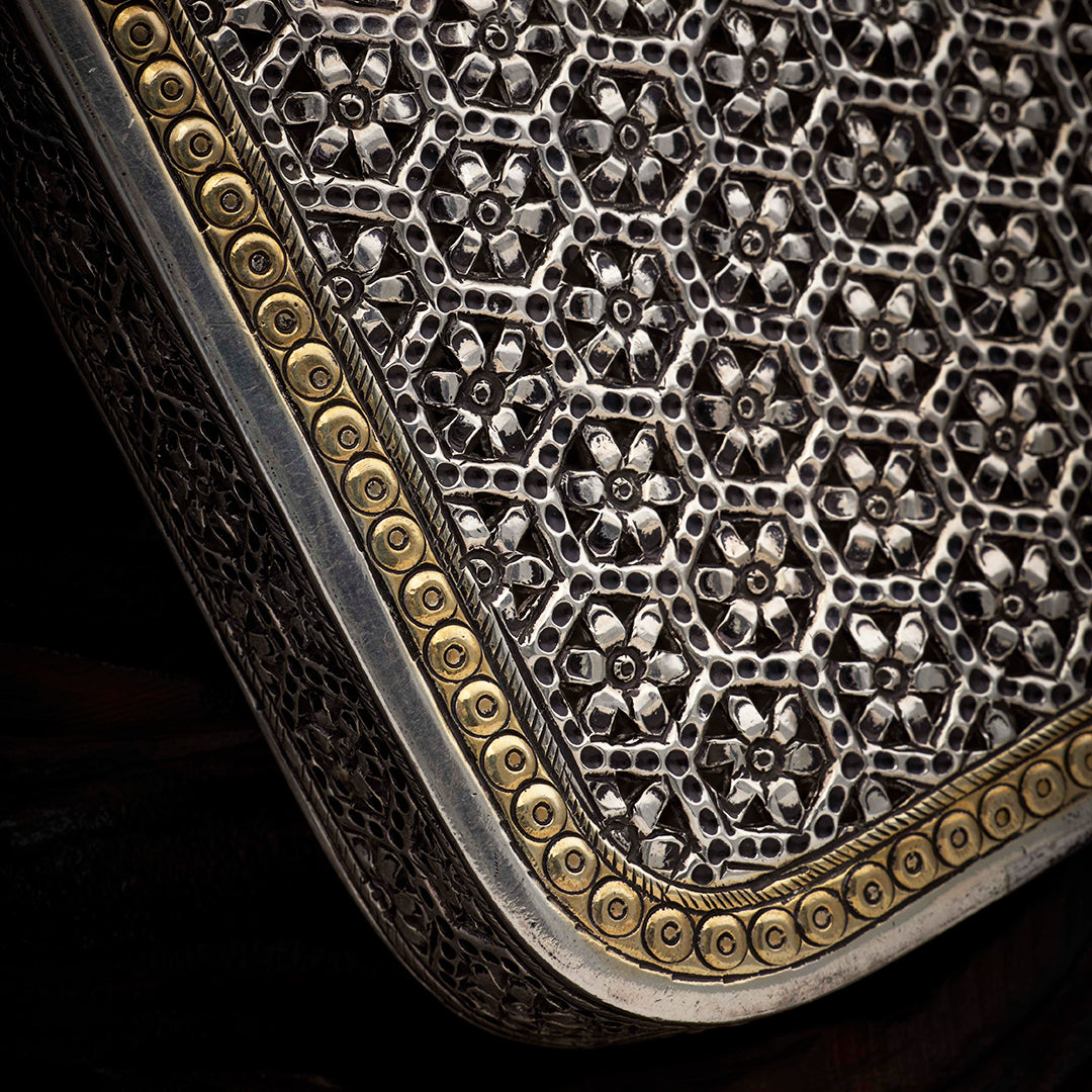 DEVIKA SILVER CLUTCH