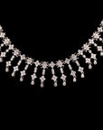 SILVER RHODIUM TOUCH ZIRCON NECKLACE