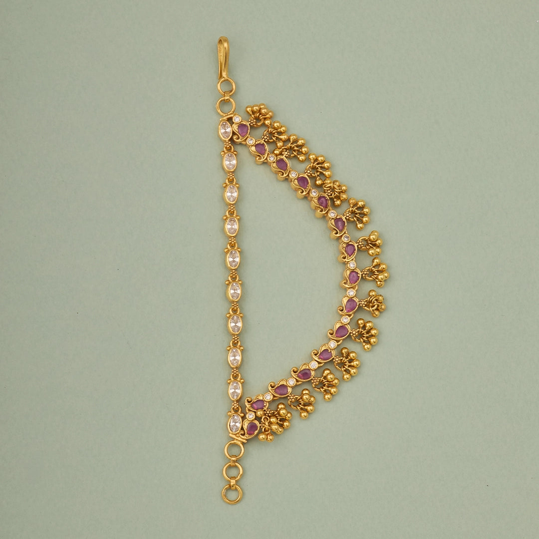 RUBY FLORAL GOLD POLISH MATIL