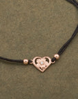 ROSE HEART CHARM BRACELET