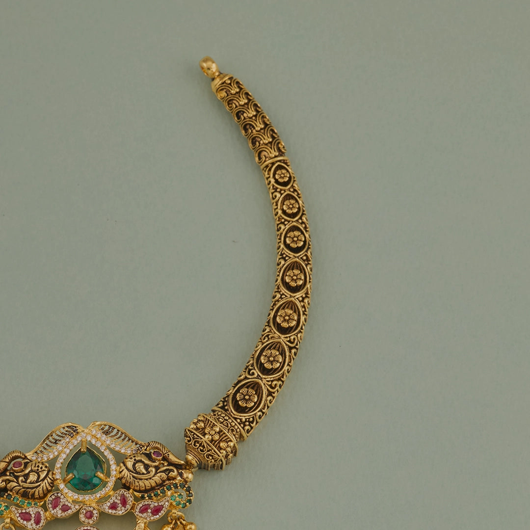 MAYURA ANTIQUE KANTI NECKLACE