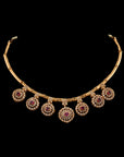 RUBY BLOOM CZ NECKLACE