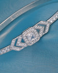 WHITE STONE SILVER KADA