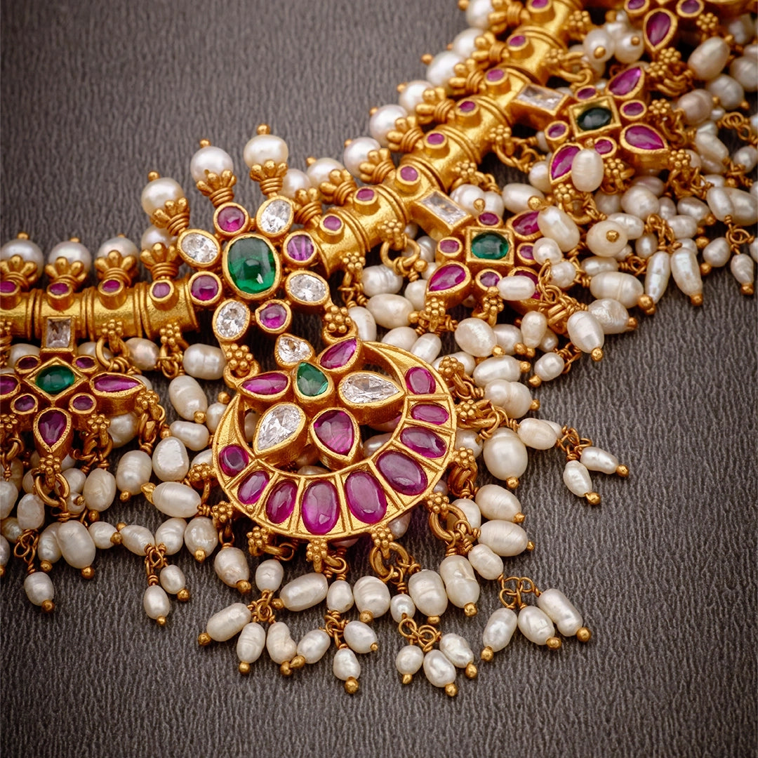 BRIDAL GUTAPUSALU NECKLACE SET