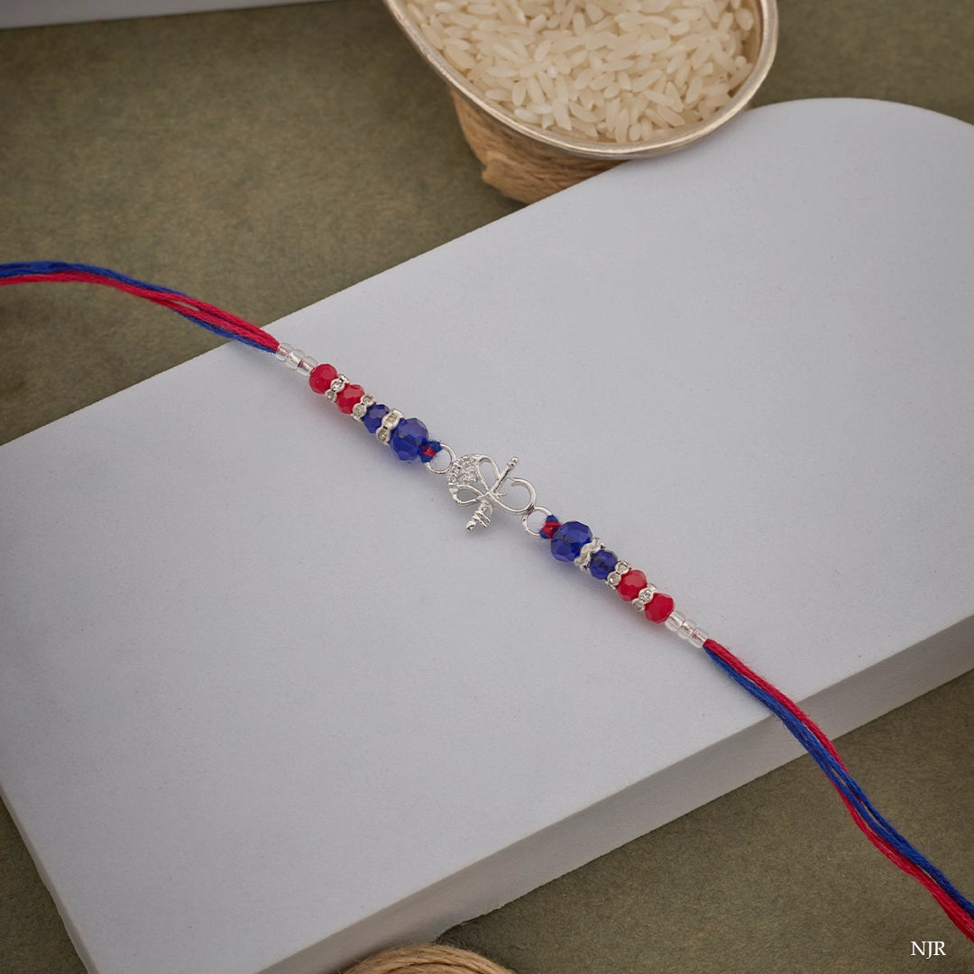 VEER SHAKTI SILVER RAKHI