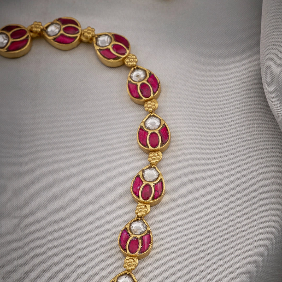 SOUTH INDIAN RUBY PENDANT NECKLACE