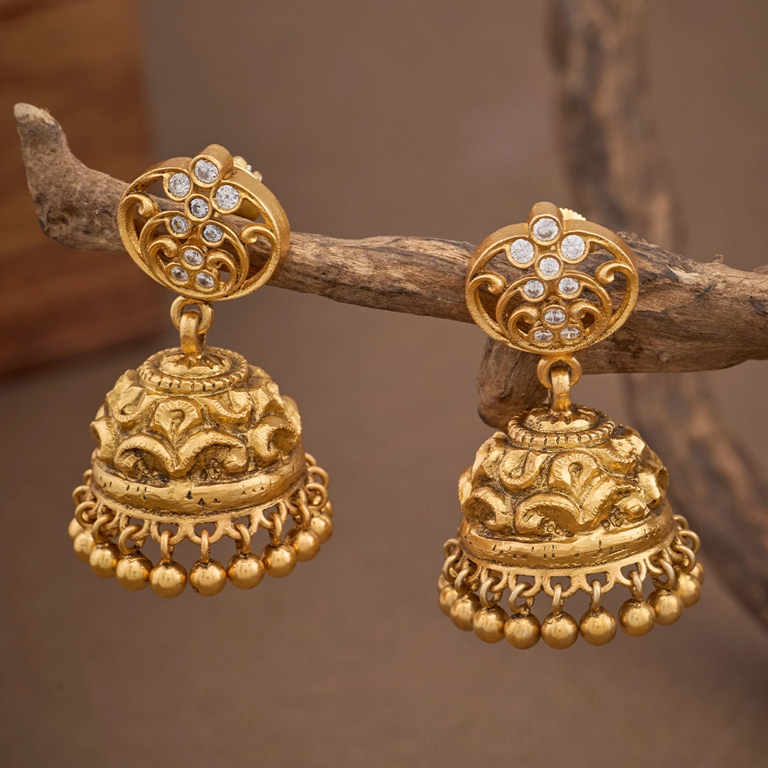 VINTAGE GOLDEN DOME JHUMKA