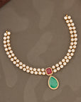 RUBY EMERALD GRANDEUR NECKLACE SET