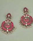 ROYAL PINK LOTUS PEARL CHANDBALI
