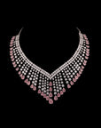 SILVER EXCLUSIVE BRIDAL ZIRCON NECKLACE SET