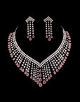 SILVER EXCLUSIVE BRIDAL ZIRCON NECKLACE SET