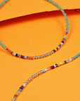 SILVER BEADS ANKLETS