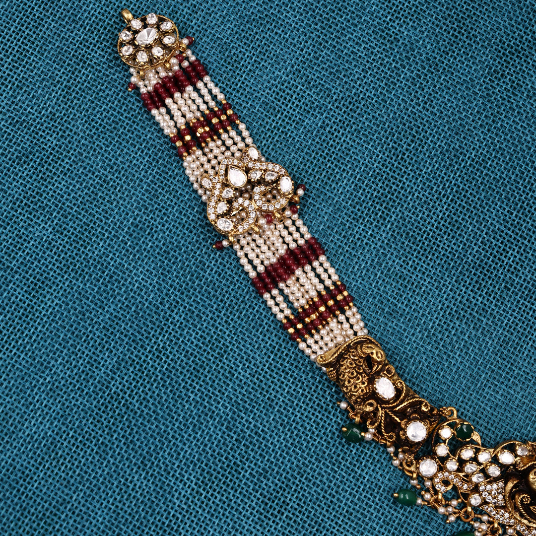 MOISSANITE LAKSHMI HAARA
