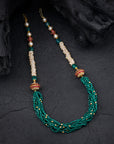 GREEN BEADED NECKLACE