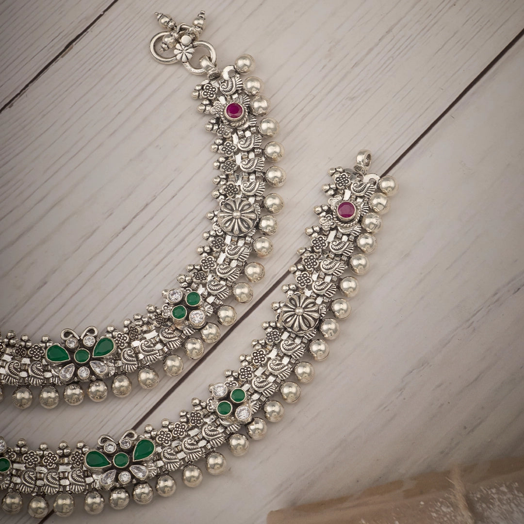 EMERALD BLOOM HERITAGE ANKLET