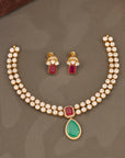 RUBY EMERALD GRANDEUR NECKLACE SET