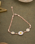 GOLDEN DAISY CHARM BRACELET