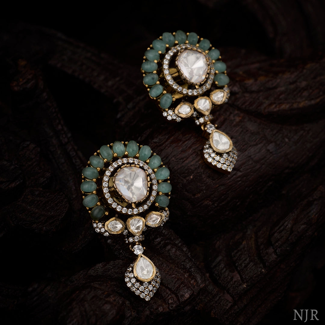 POLKI DROP EARRINGS