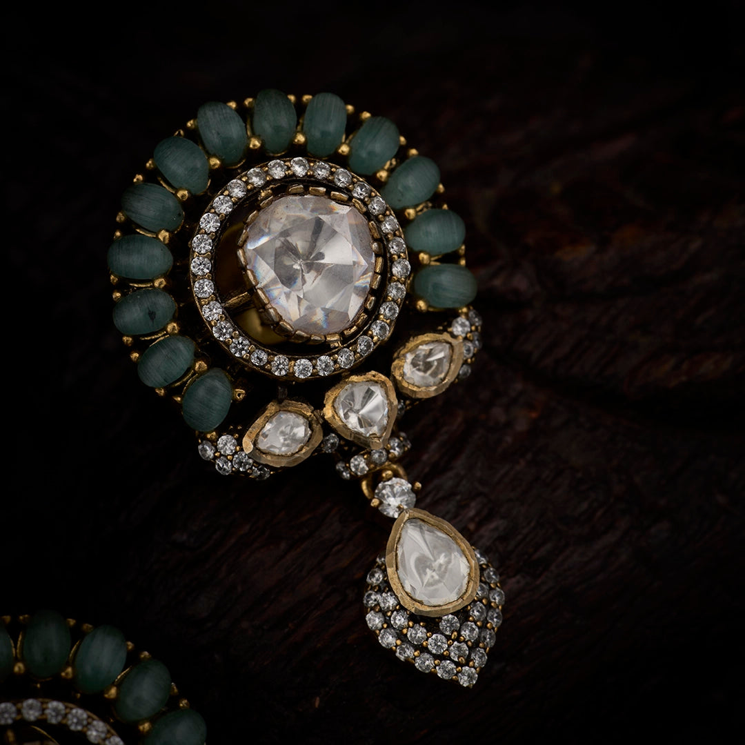 POLKI DROP EARRINGS