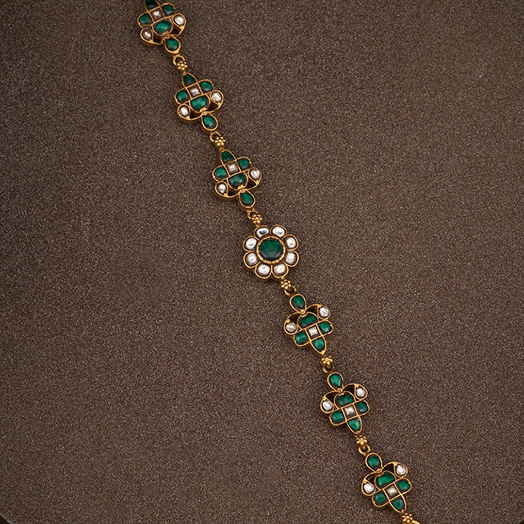 EMERALD FLOWER BRACELET