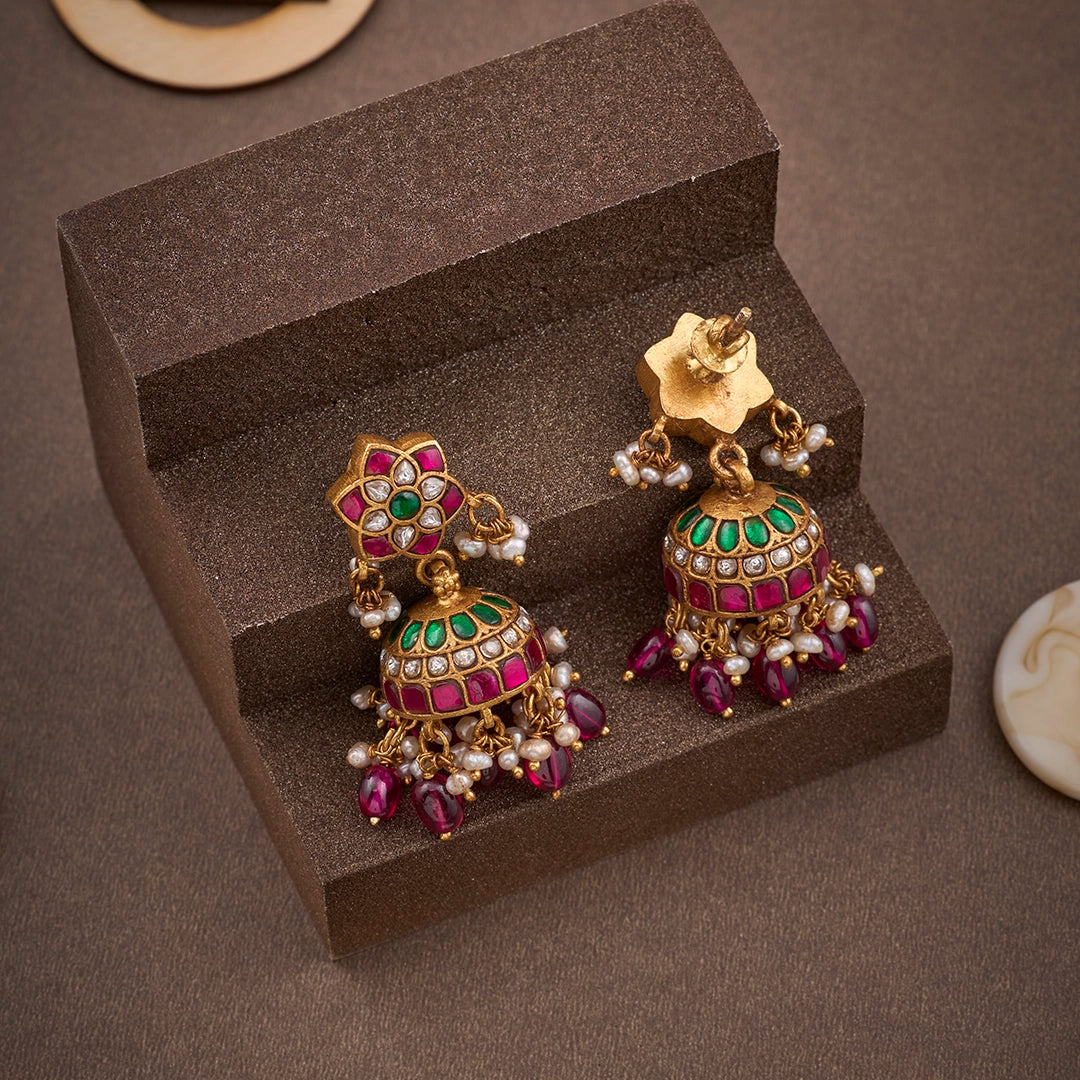RUBY LUXE KUNDAN JHUMKA