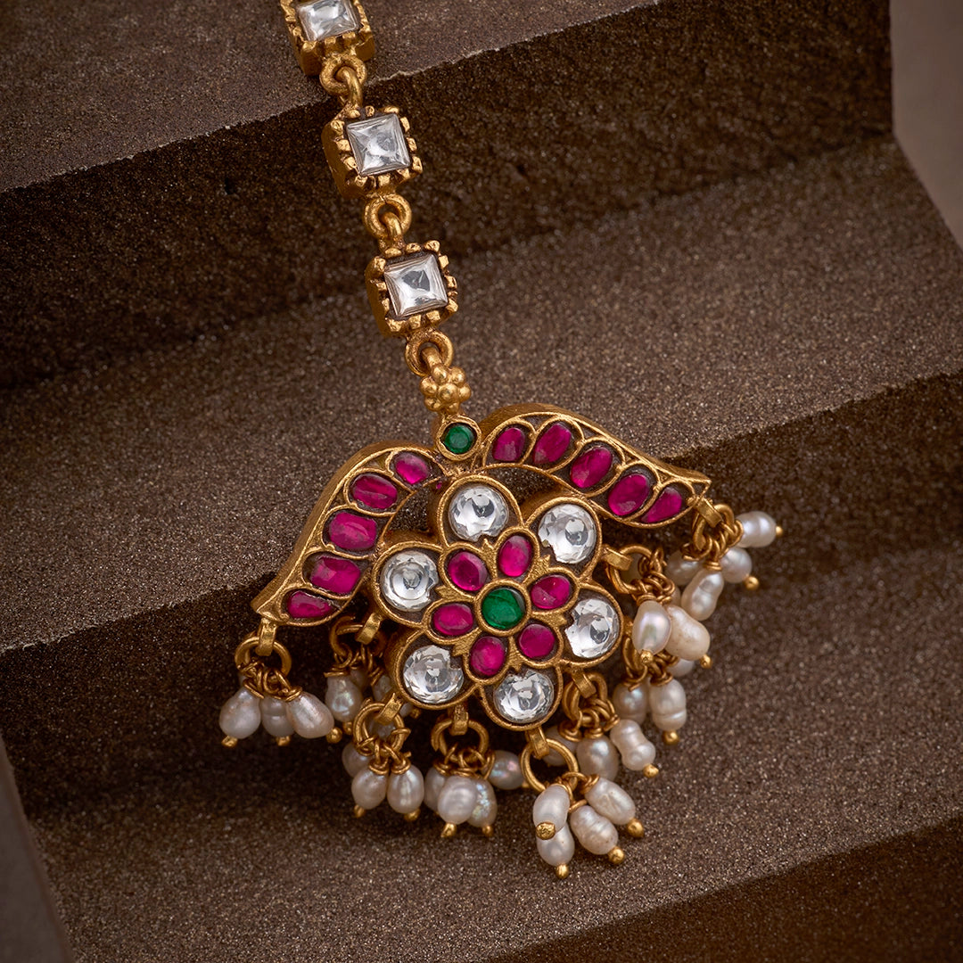 FLORAL KUNDAN TIKKA