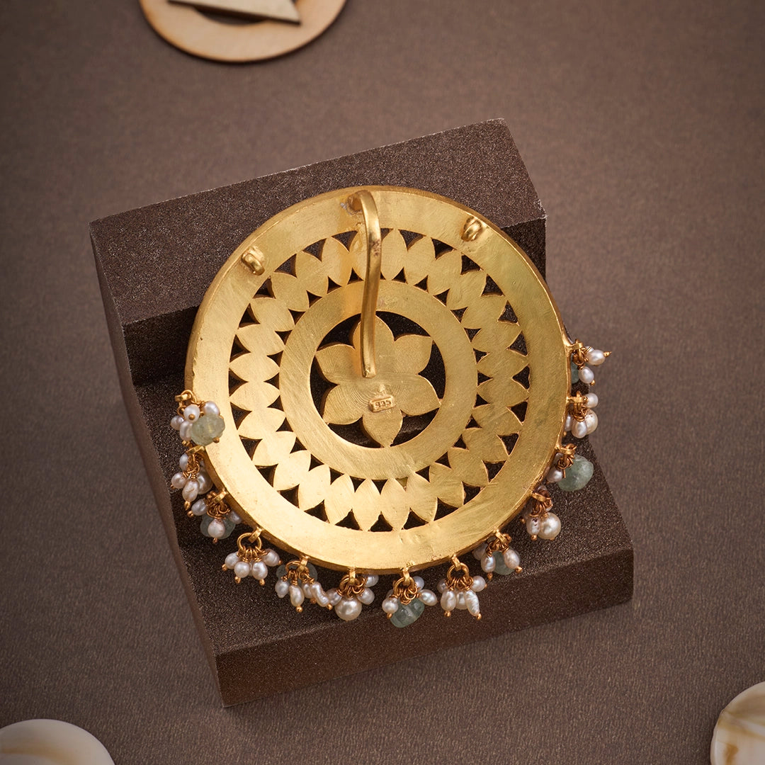 ROUND KUNDAN PENDANT