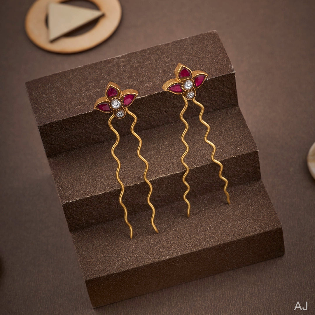 FLORAL WAVE HAIR PIN
