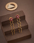 FLORAL DISC HAIR PIN