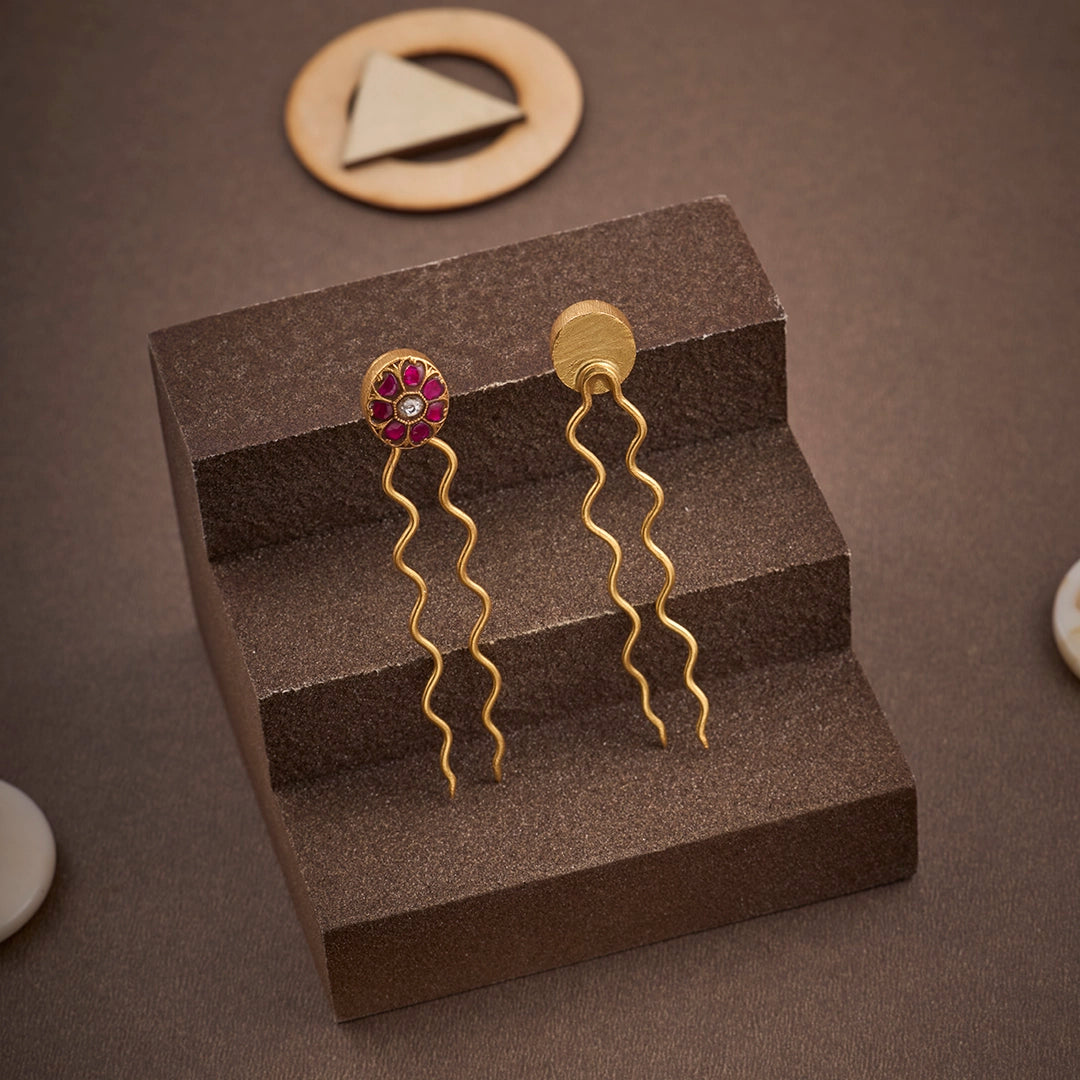 FLORAL DISC HAIR PIN