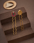 KUNDAN TRICOLOR HAIR PIN