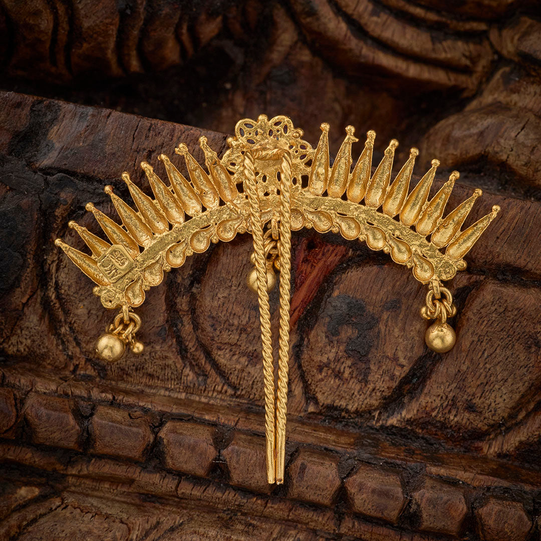 REGAL FLORAL HAIR BROOCH