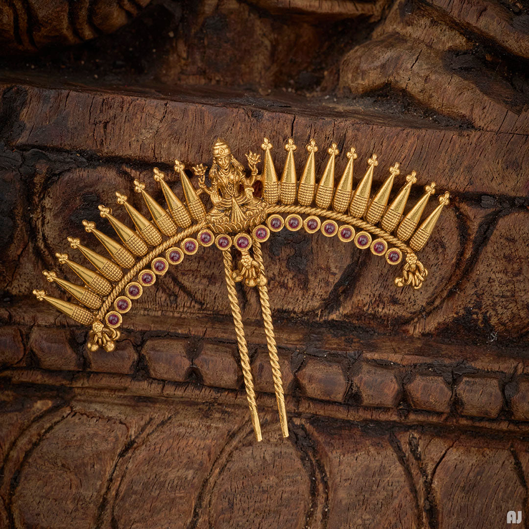LAKSHMI TEMPLE HAIR BROOCH