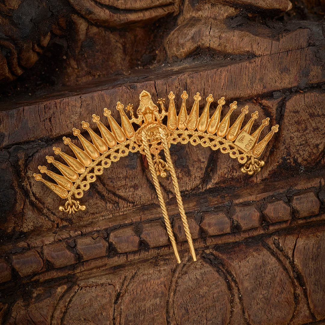 LAKSHMI TEMPLE HAIR BROOCH