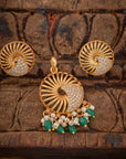 GOLDEN SPIRAL PENDANT SET