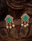 EMERALD HALO PENDANT SET